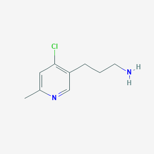 3-(4-Chloro-6-methylpyridin-3-YL)propan-1-amine