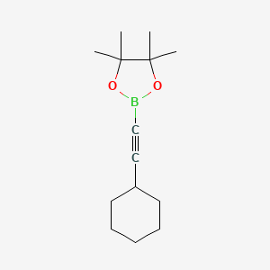 2-(Cyclohexylethynyl)-4,4,5,5-tetramethyl-1,3,2-dioxaborolane