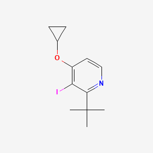 2-Tert-butyl-4-cyclopropoxy-3-iodopyridine