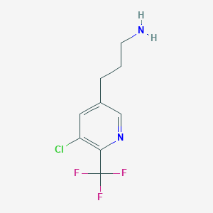 3-(5-Chloro-6-(trifluoromethyl)pyridin-3-yl)propan-1-amine