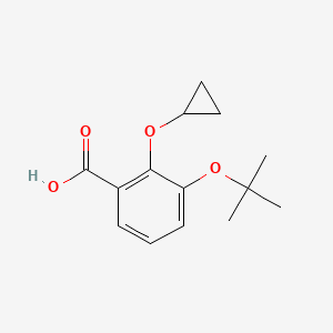 3-Tert-butoxy-2-cyclopropoxybenzoic acid