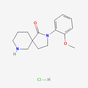 2-(2-Methoxyphenyl)-2,7-diazaspiro[4.5]decan-1-one hydrochloride