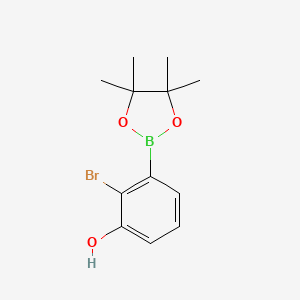 2-Bromo-3-(4,4,5,5-tetramethyl-1,3,2-dioxaborolan-2-YL)phenol