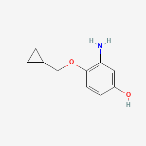 3-Amino-4-(cyclopropylmethoxy)phenol