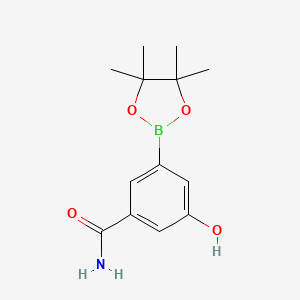 3-Hydroxy-5-(4,4,5,5-tetramethyl-1,3,2-dioxaborolan-2-YL)benzamide