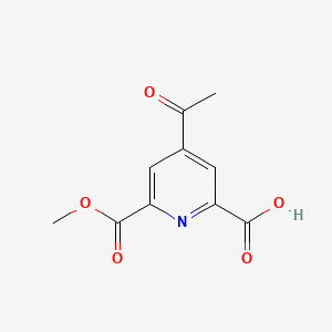 4-Acetyl-6-(methoxycarbonyl)pyridine-2-carboxylic acid