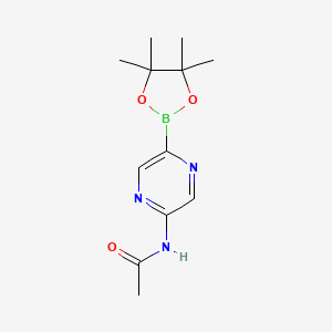 5-Acetamidopyrazin-2-ylboronic acid pinacol ester