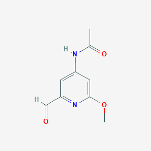 N-(2-Formyl-6-methoxypyridin-4-YL)acetamide