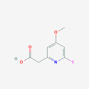 (6-Iodo-4-methoxypyridin-2-YL)acetic acid