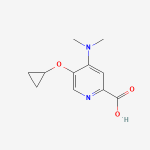 5-Cyclopropoxy-4-(dimethylamino)picolinic acid