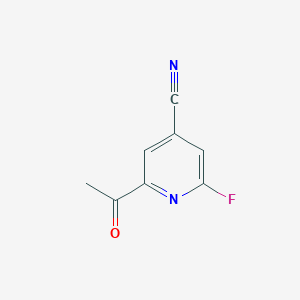 2-Acetyl-6-fluoroisonicotinonitrile