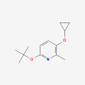 6-Tert-butoxy-3-cyclopropoxy-2-methylpyridine