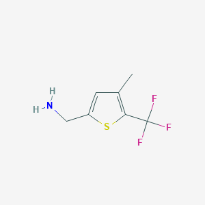 [4-Methyl-5-(trifluoromethyl)thien-2-YL]methylamine