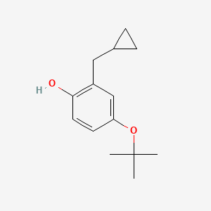 4-Tert-butoxy-2-(cyclopropylmethyl)phenol