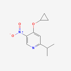 4-Cyclopropoxy-2-isopropyl-5-nitropyridine