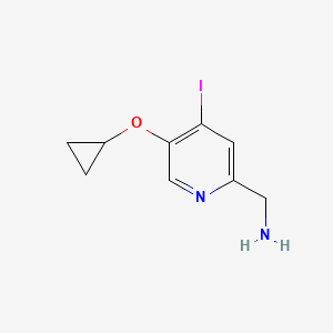 (5-Cyclopropoxy-4-iodopyridin-2-YL)methanamine