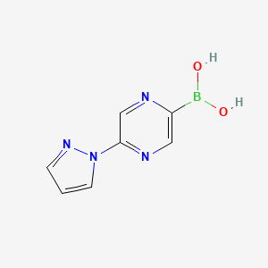 5-(1H-Pyrazol-1-yl)pyrazine-2-boronic acid