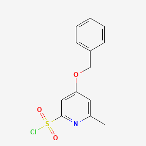 4-(Benzyloxy)-6-methylpyridine-2-sulfonyl chloride