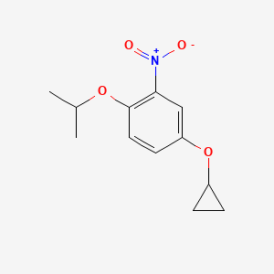 4-Cyclopropoxy-1-isopropoxy-2-nitrobenzene