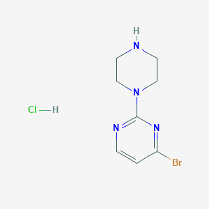 4-Bromo-2-(piperazin-1-YL)pyrimidine hydrochloride