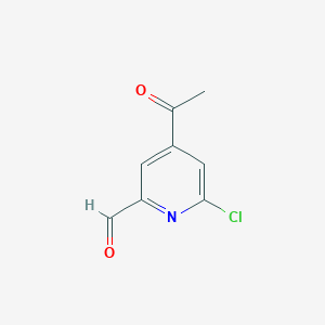 4-Acetyl-6-chloropyridine-2-carbaldehyde