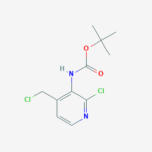 Tert-butyl 2-chloro-4-(chloromethyl)pyridin-3-ylcarbamate