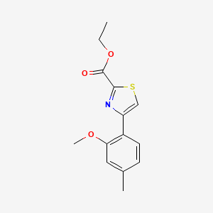 Ethyl 4-(2-methoxy-4-methylphenyl)thiazole-2-carboxylate