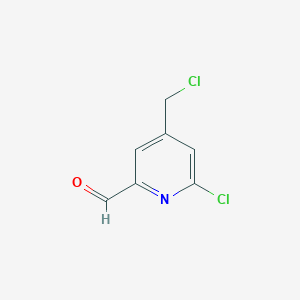 6-Chloro-4-(chloromethyl)pyridine-2-carbaldehyde