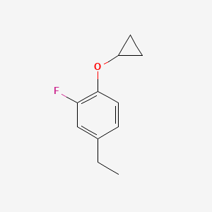 1-Cyclopropoxy-4-ethyl-2-fluorobenzene