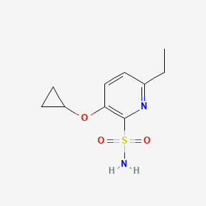 3-Cyclopropoxy-6-ethylpyridine-2-sulfonamide