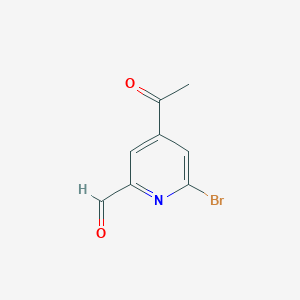 4-Acetyl-6-bromopyridine-2-carbaldehyde