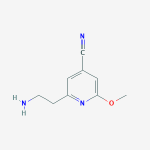 2-(2-Aminoethyl)-6-methoxyisonicotinonitrile