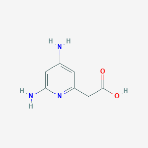 (4,6-Diaminopyridin-2-YL)acetic acid