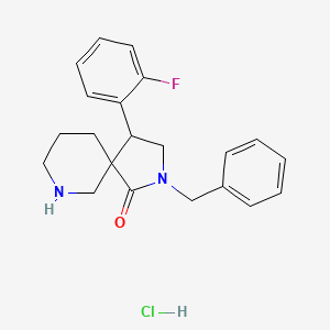 2-Benzyl-4-(2-fluorophenyl)-2,7-diazaspiro[4.5]decan-1-one hydrochloride