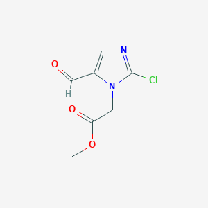 Methyl 2-(2-chloro-5-formyl-1H-imidazol-1-YL)acetate