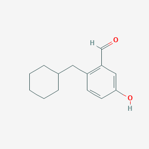 2-(Cyclohexylmethyl)-5-hydroxybenzaldehyde