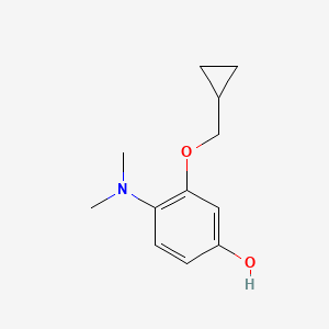 3-(Cyclopropylmethoxy)-4-(dimethylamino)phenol