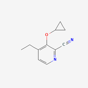 3-Cyclopropoxy-4-ethylpicolinonitrile