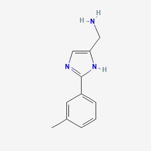 1-[2-(3-Methylphenyl)-1H-imidazol-5-YL]methanamine