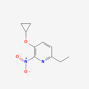 3-Cyclopropoxy-6-ethyl-2-nitropyridine