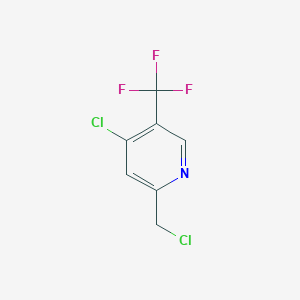 4-Chloro-2-(chloromethyl)-5-(trifluoromethyl)pyridine