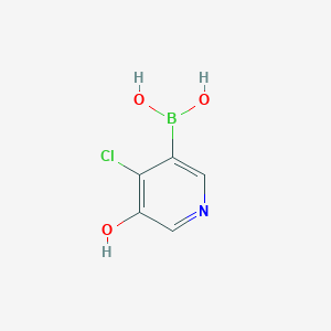 (4-Chloro-5-hydroxypyridin-3-YL)boronic acid