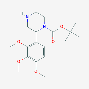 2-(2,3,4-Trimethoxy-phenyl)-piperazine-1-carboxylic acid tert-butyl ester