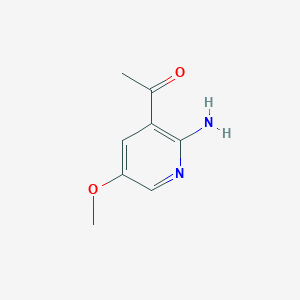 1-(2-Amino-5-methoxypyridin-3-YL)ethan-1-one