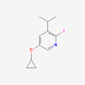 5-Cyclopropoxy-2-iodo-3-isopropylpyridine