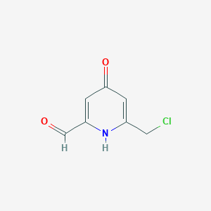 6-(Chloromethyl)-4-hydroxypyridine-2-carbaldehyde