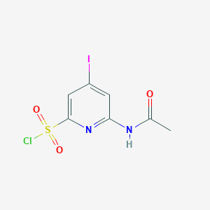 6-(Acetylamino)-4-iodopyridine-2-sulfonyl chloride