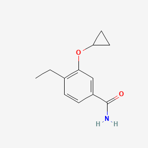 3-Cyclopropoxy-4-ethylbenzamide