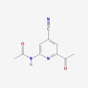 N-(6-Acetyl-4-cyanopyridin-2-YL)acetamide