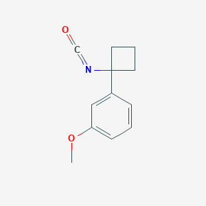 1-(1-Isocyanatocyclobutyl)-3-methoxybenzene